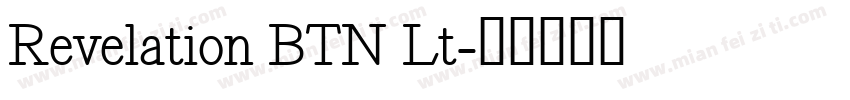 Revelation BTN Lt字体转换